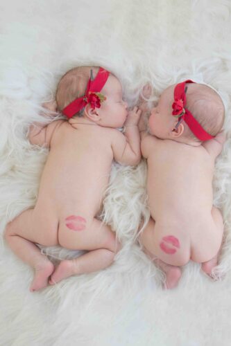 Dasha`s twins newborn photo session